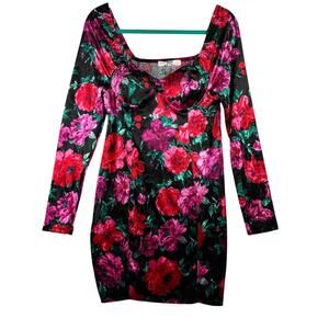 Lot of 6 Mini Dresses Various Brands Club Party Sexy Cute Roses Size M/L